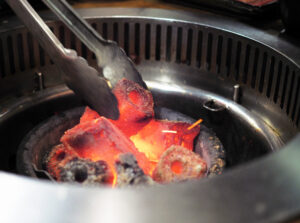 use coconut charcoal briquette